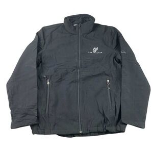 Eddie Bauer Jacket Men L Soft‎ Shell Fleece Lined Black Glatfelter Logo EB534